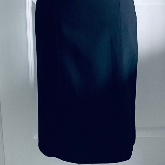 HUGO BOSS NAVY BLUE PUFF SLEEVE SHEATH DRESS- SIZE 2 - Picture 10 of 10